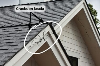 Cracks  on fascia 